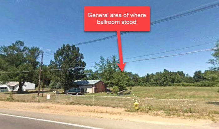 Crystal Palace Ballroom at Paw Paw Lake - Now An Empty Lot (newer photo)